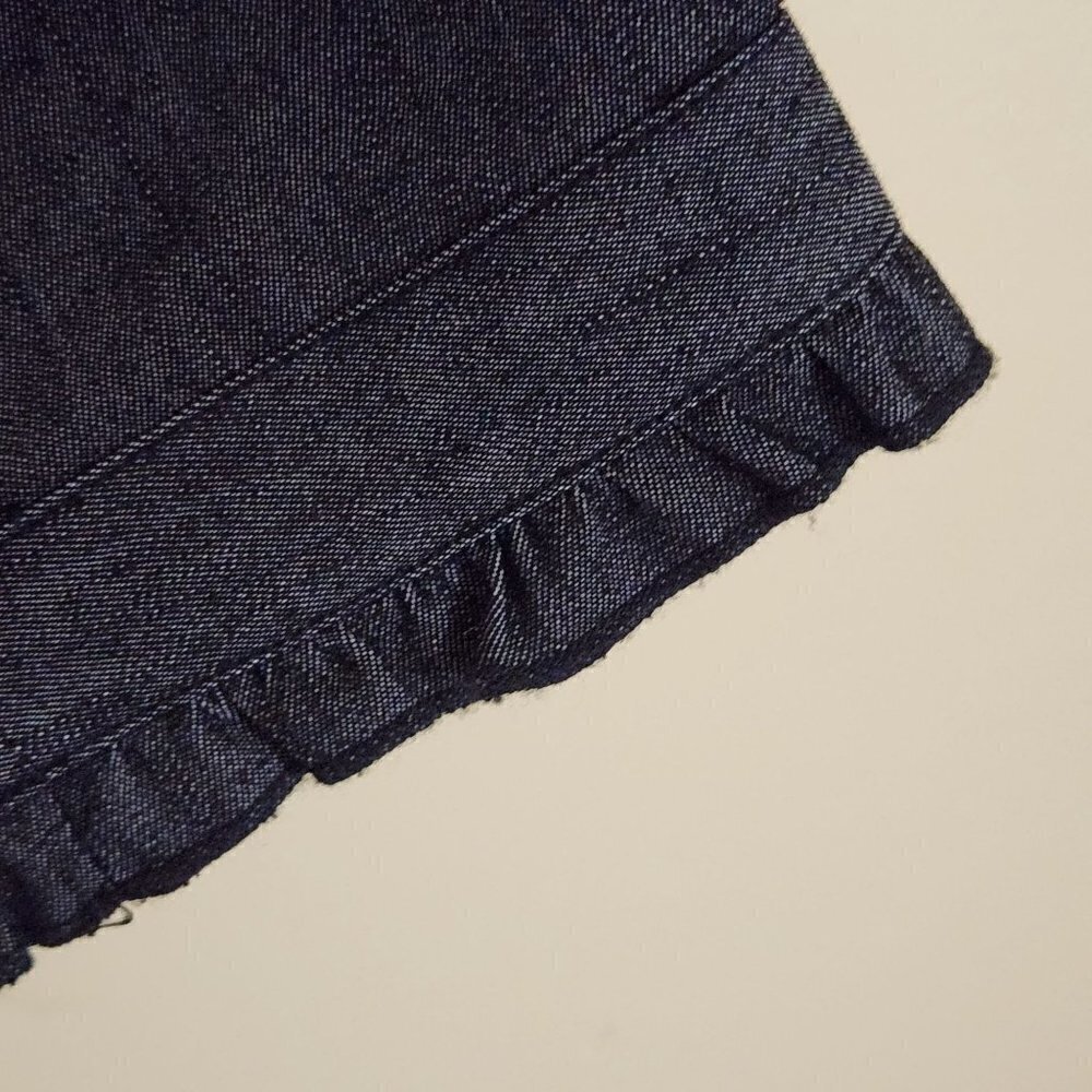 Sandro Denim Ruffle Jacket Size SP - Picture 4 of 6